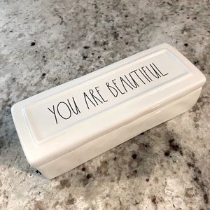 Rae Dunn You Are Beautiful Ceramic Box